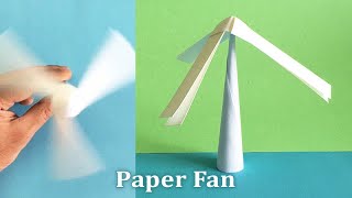 Spinning Paper Fan How To Make A Rotating Paper Fan Origami Fun Crafts