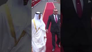 Shiekh Mohammed Bin Zayed Morocco State Visit Received by Morocco King Throwback