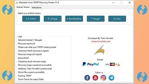 MTK Auto TWRP Porter v1 9
