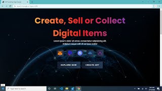Animated website for NFT Project using HTML CSS JS Responsive ScrollReveal
