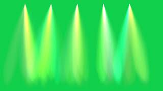 Colourful Stage Light Animation Green Screen L Hd