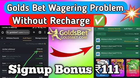 Golds Bet Wagering Problem | Golds Bet Audit Problem | Wager Problem | Kaloor Sports Wagers