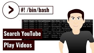 Shell script to search and play YouTube videos
