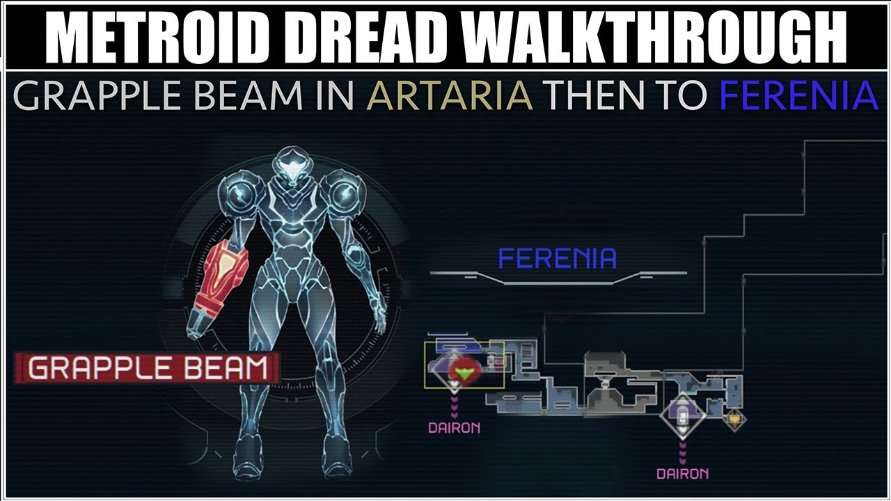 Metroid Dread Walkthrough (Part 6) - Getting Grapple Beam in Artaria and Traveling to Ferenia