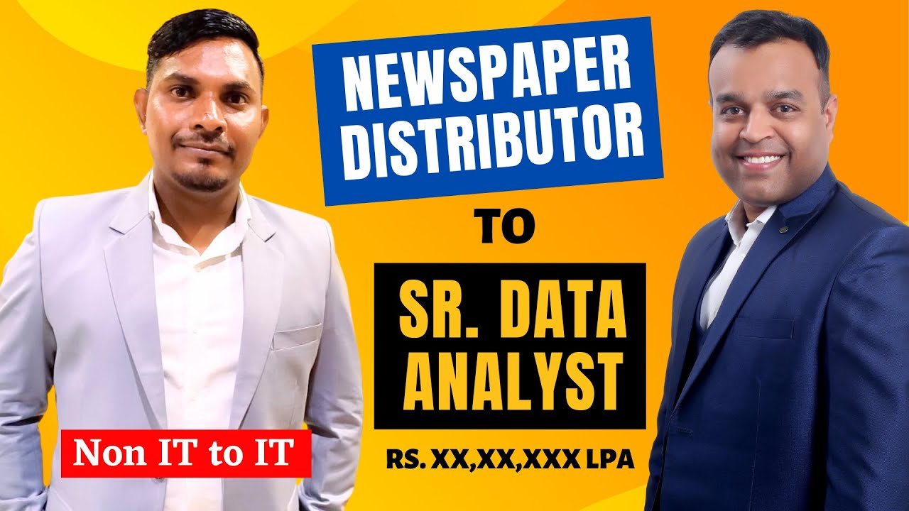 Journey from Newspaper Distributor to Sr. Data Analyst 🔥 Salary Rs