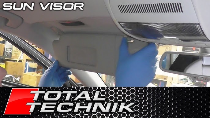 How to Remove Sun Visor Clip - Audi A4 S4 RS4 - B6 B7 - 2001-2008