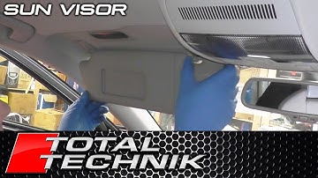 How to Remove Sun Visor - Audi A4 S4 RS4 - B6 B7 2001-2008 - TOTAL TECHNIK