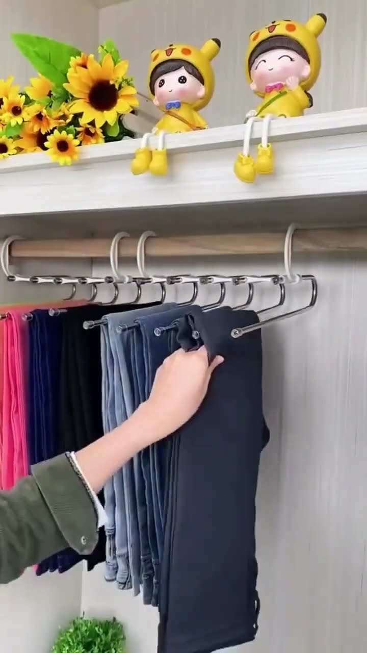 Product Link in Bio ( # 2140 ) ✅ Stainless Steel Multi Clothes Hanger Rack