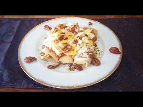 CHICKEN ENCHILADAS WITH WALNUTS