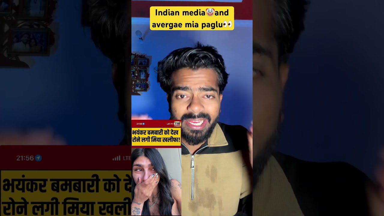 ⁣Mia khalifa crying? India media