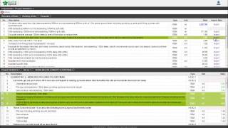 Schedule of Rates Analysis screenshot 1