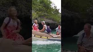 Riding A Dingy Around Ogea Island In Fiji