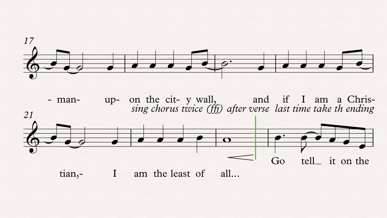 Go tell it on the mountain SOPRANO