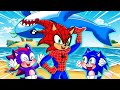 What happens when Sonic gets lost on a deserted island ? SONIC ANIMATION COMEDY MOVIES