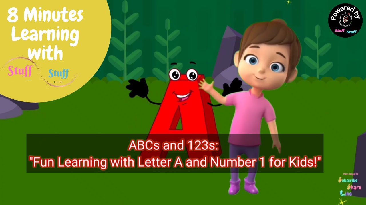 ABCs and 123s: Fun Learning with Letter A and Number 1 for Kids ...