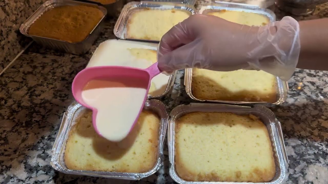 El famoso pan esponja de tiktok! 😋😮‍💨 perfecto para TRES LECHES en bandejas de aluminio.