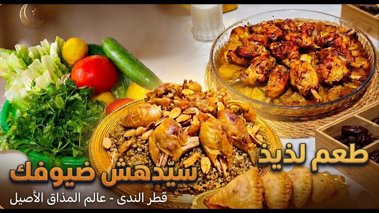 أفخم منسف فروج بالفريكة والرز طعم ببيض الوش بالعزايم