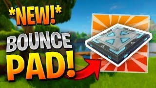 Famous Fortnite: NEW BOUNCE TRAP ITEM GAMEPLAY! | New Update Profile