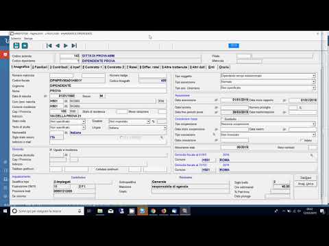 GESTIONE E CREAZIONE DIPENDENTI GIS PAGHE SOFTWARE RANOCCHI