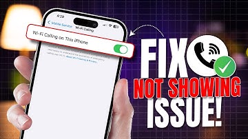 How to Fix Wi-Fi Calling Not Showing on iPhone | Enable WiFi Calling Option Easily