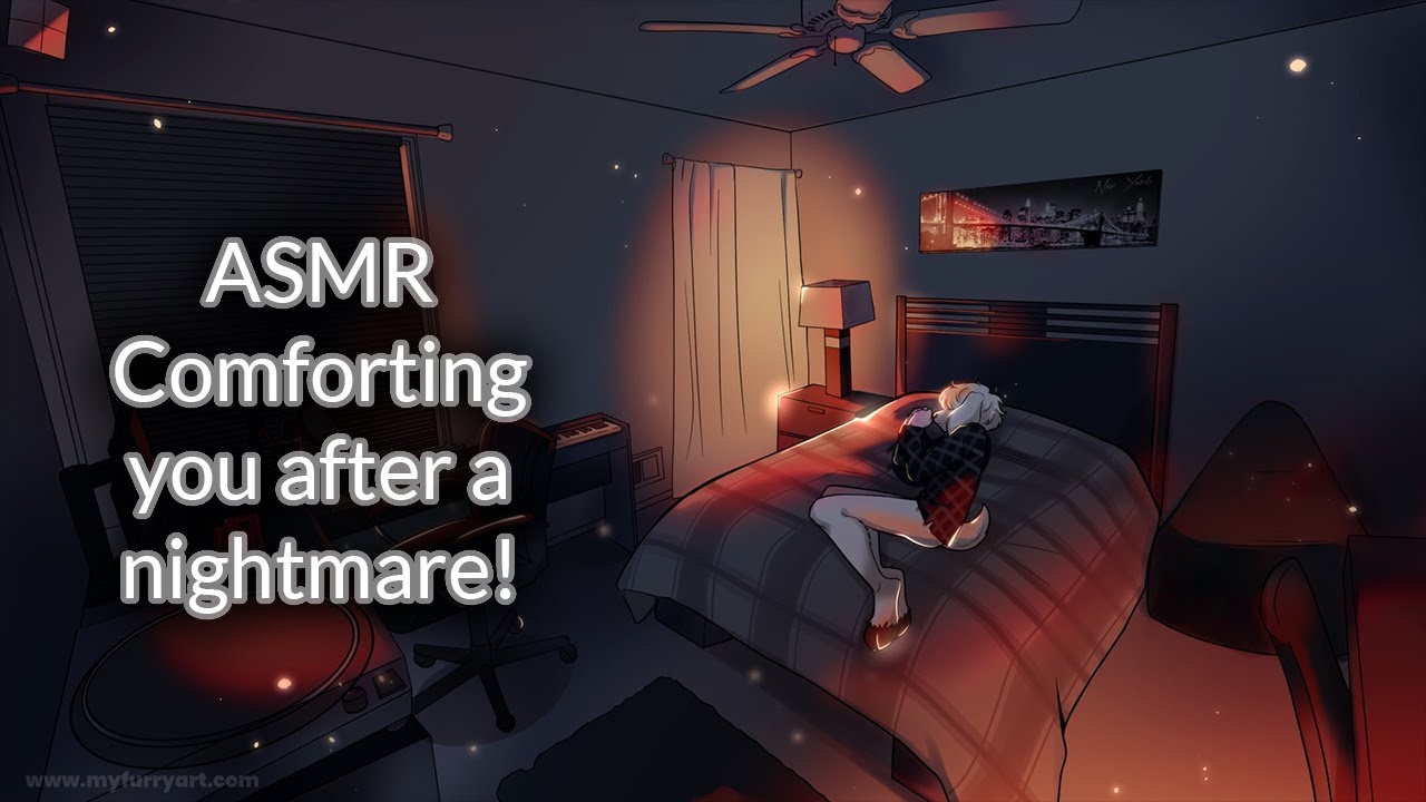 [Furry ASMR] Comforting you after a nightmare! (Soft-spoken, shushing, petting)