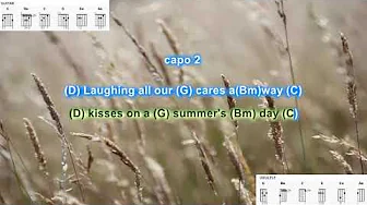 A Summer Song (capo 2) by Chad and Jeremy play along with scrolling guitar chords and lyrics A Summer Song (capo 2) by Chad and Jeremy play along with scrolling guitar chords and lyrics