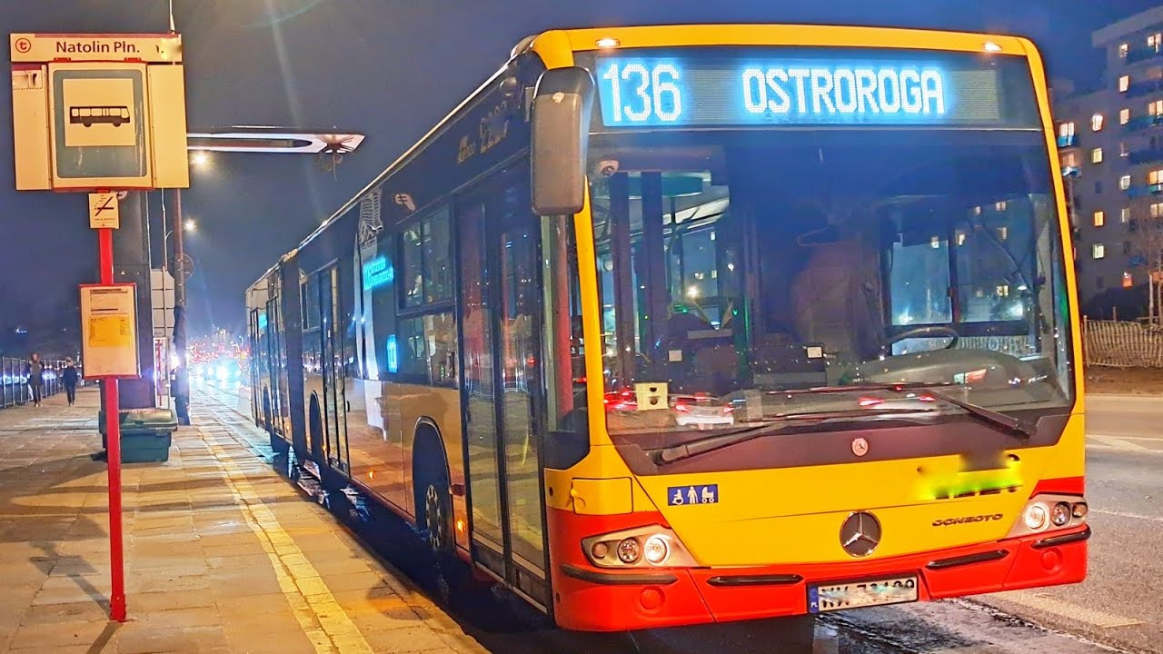 WARSZAWA 136 BUS: NATOLIN PLN. - OSTROROGA - NATOLIN PLN.