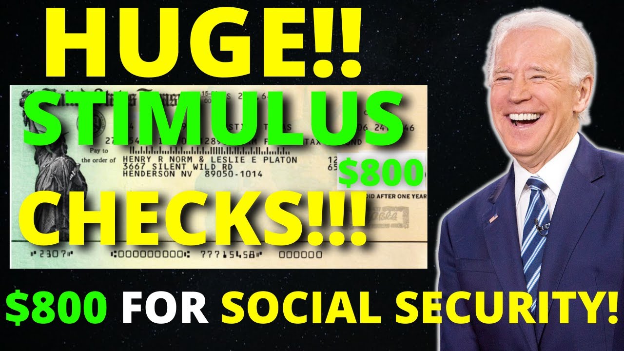 NEW!! FOURTH Stimulus Checks FOR ALL! SSI, SSDI, Social Security HUGE