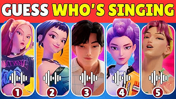 Guess Kpop Demon Hunters Movie Character 2025 by voice Mira, Jinu, Zoey, Bobby, Rumi