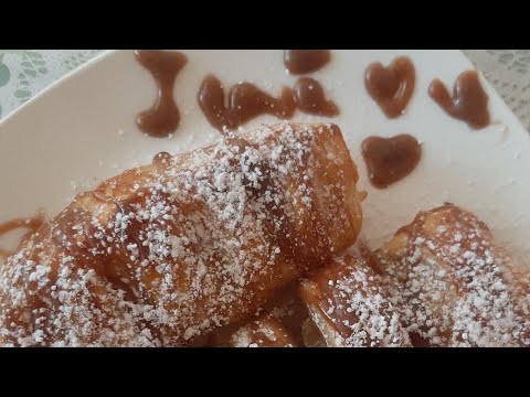 СЛОЙКИ С ЯБЛОКОМ И БАНАНОМ. СЛОЕНЫЕ, ХРУСТЯЩИЕСЯ И ОЧЕНЬ ВКУСНЫЕ😋