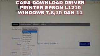 Cara mudah download dan Install Driver Printer Epson L1210 Windows 7 8 10 11 Terbaru 2025 Cara mudah download dan Install Driver Printer Epson L1210 Windows 7 8 10 11 Terbaru 2025