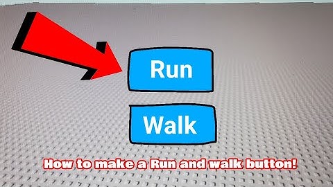How to make a run and walk button! || Roblox Studio