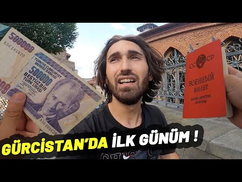 Gürcistan’da ilk günüm! PASAPORTSUZ GİRİŞ ve TİFLİS SOKAKLARI #130