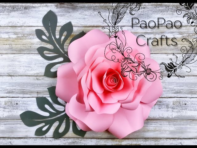 ROSA DE PAPEL | FLORES DE PAPEL | MOLDES GRATIS | HOW TO MAKE PAPER ROSE