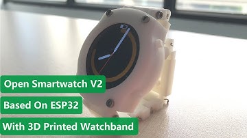 Prototype 2: Open Smartwatch, with 3D Printed Watchband - Open Source Smartwatch