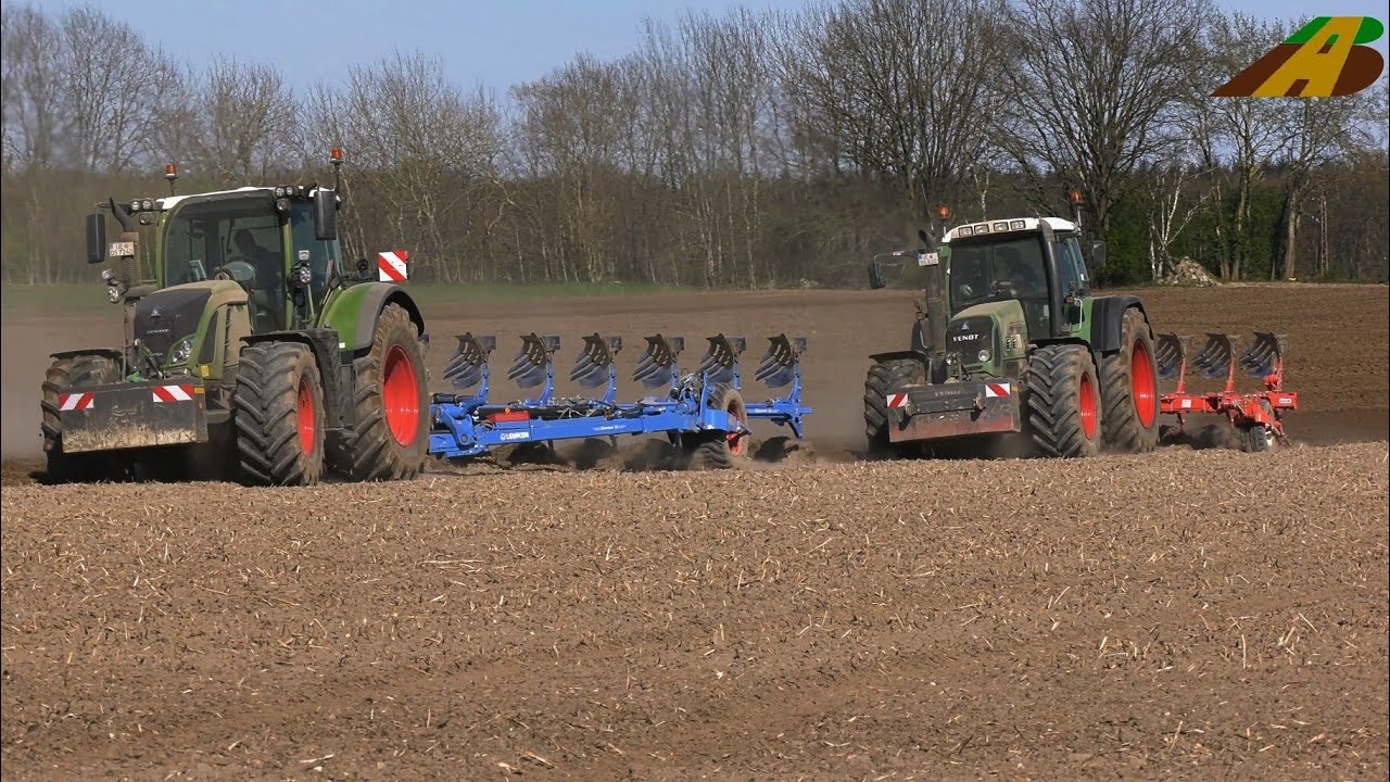 1 Million pro ha - Großeinsatz Zwiebelaussaat 4 Fendt Traktoren pflügen,  eggen, säen Landwirtschaft 