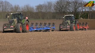 1 Million pro ha - Großeinsatz Zwiebelaussaat  4 Fendt Traktoren pflügen, eggen, säen Landwirtschaft