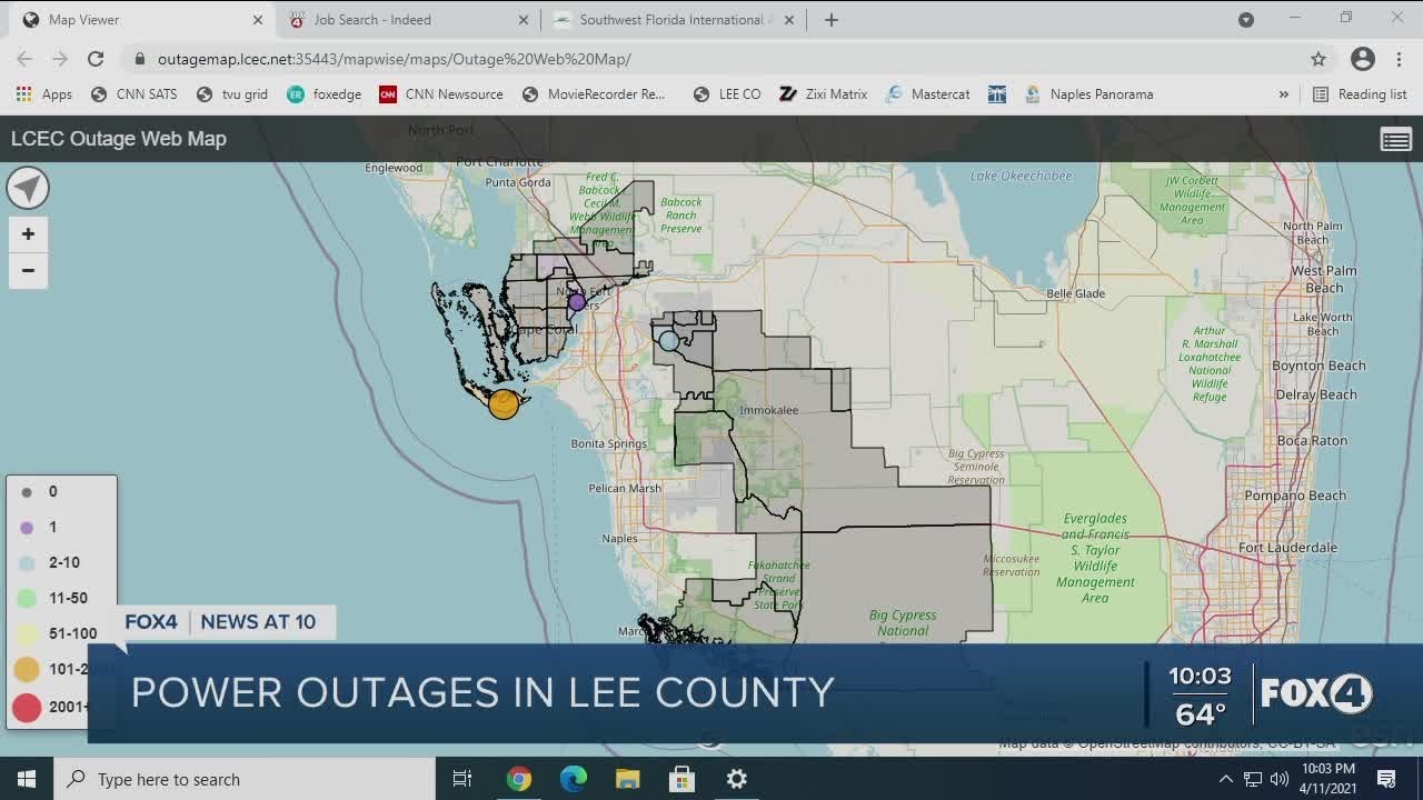 Lee County power outage update - YouTube