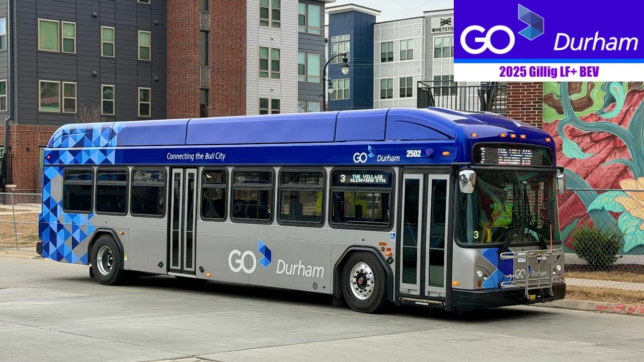 (NEW) GoDurham: 2025 Gillig LF+ BEV (2502) on Route 3