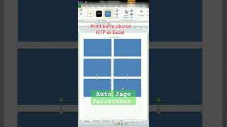 Cara Print Kartu ukuran KTP di Microsoft office Excel