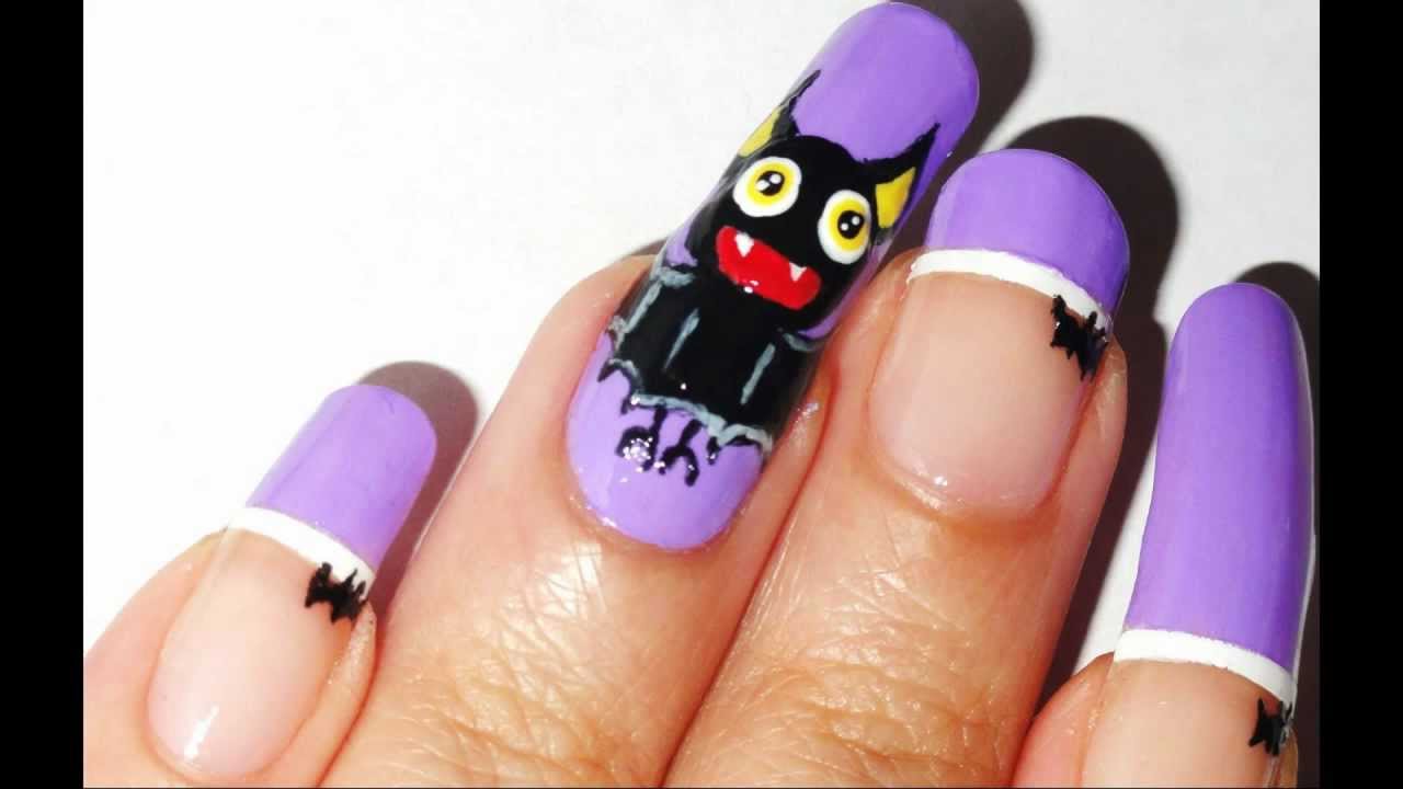 easy bat nail art