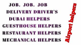 New jobs for Dubai and Saudi Arabia my mobile number 👇👇👇. ! visa sections