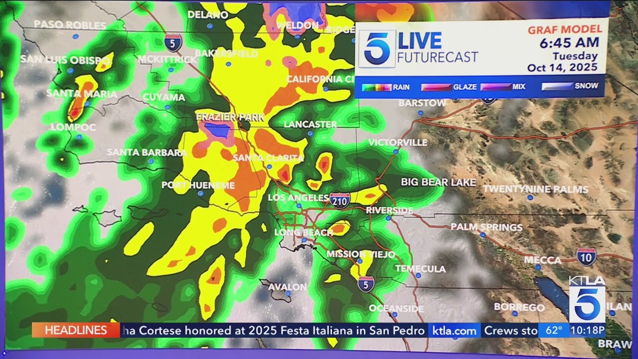 Storm to bring rain, possible thunderstorms to SoCal - YouTube