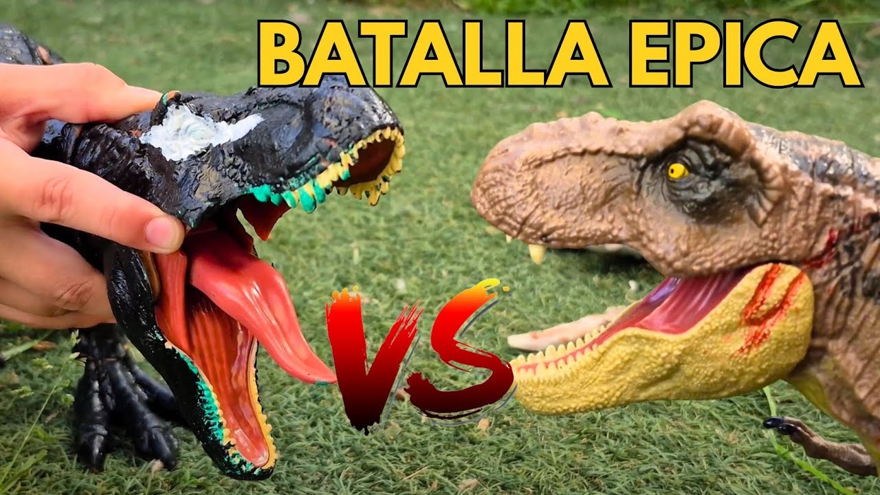 ¡Batalla Épica! 🦖🔥 T-Rex Venom vs T-Rex Gigante | SoyMaximoLeon