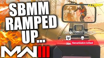 MW3 SBMM IS ABSOLUTELY INSANE...