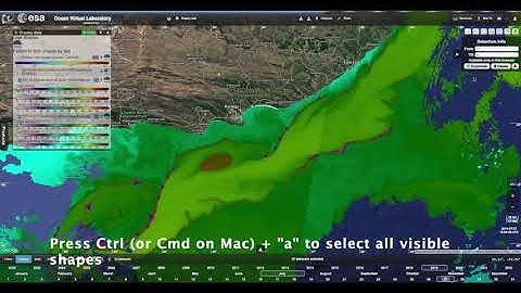 Ocean Virtual Lab portal Tutorial #4: How to draw a synoptic chart