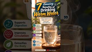 7 Amazing Benefits of Drinking Warm Water Every Day | Improve Digestion & Hydration Naturally
7 Amazing Benefits of Drinking Warm Water Every Day | Improve Digestion & Hydration Naturally
Drink Warm Water Daily! 7 Science-Based Health Benefits You Should Know
What Happens When You Drink Warm Water Every Day? 7 Surprising Health Benefits.
What really happens when you drink warm water every day?
In this video, we explore 7 amazing benefits of drinking warm water and how this simple daily habit may support your overall health and wellness. While warm water isnt a miracle cure, staying properly hydrated and choosing warm water can be a comfortable and healthy part of your daily routine.
πΏ In this video, youll learn about:
β
Better Digestion
Warm water may help support healthy digestion and help food move more comfortably through your digestive system.
β
Improved Circulation
Drinking enough fluids helps maintain healthy blood flow, allowing oxygen and nutrients to reach your body efficiently.
β
Natural Detox Support
Proper hydration supports your kidneys and liver as they naturally remove waste products from your body.
β
Soothes a Sore Throat
Warm water may provide comforting relief for a dry or irritated throat and help you stay hydrated when youre feeling unwell.
β
Supports Weight Management
Drinking warm water before meals may help some people feel fuller, making it easier to manage portion sizes as part of a balanced diet.
β
Relieves Minor Aches
Warm water may help relax muscles and provide temporary comfort for minor everyday muscle tension.
β
Keeps You Hydrated
Hydration is essential for healthy skin, brain function, circulation, digestion, joint lubrication, and overall wellness.
Making warm water part of your daily routine is a simple lifestyle habit that may help support your health when combined with a nutritious diet, regular exercise, quality sleep, and healthy daily choices.
π If you found this video helpful, please Like, Share, and Subscribe to Smart Life Health for more science-informed health tips, nutrition advice, and wellness content.
π¬ Question for You:
Do you drink warm water every day? Let us know your experience in the comments!
π Subscribe to Smart Life Health for more easy health tips that support a healthSmartLifeHealth
Disclaimer: This video is for educational and informational purposes only and is not intended as medical advice, diagnosis, or treatment. The information presented is based on general health knowledge and should not replace advice from a qualified healthcare professional. Individual results may vary. If you have a medical condition, are pregnant, take medications, or have specific health concerns, consult your physician or another qualified healthcare provider before making changes to your diet, hydration, or lifestyle. Warm water is not a cure for any disease and should be considered part of a healthy lifestyle rather than a medical treatment.
#WarmWater #WarmWaterBenefits #HealthyHabits #Hydration #HealthyLifestyle #DigestiveHealth #Wellness #NaturalHealth #HealthTips #DrinkWater #HealthyLiving #DailyHabits #Nutrition #SelfCare #SmartLifeHealth 7 Amazing Benefits of Drinking Warm Water Every Day | Improve Digestion & Hydration Naturally