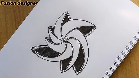 How to draw zentangle phicops || Doodle drawing || Easy drawing || Zentangle drawing easy