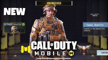 *NEW* FREE CAPTAIN - DESERT FIRE SKIN UNLOCKING ON COD MOBILE - Milton37LiveGaming