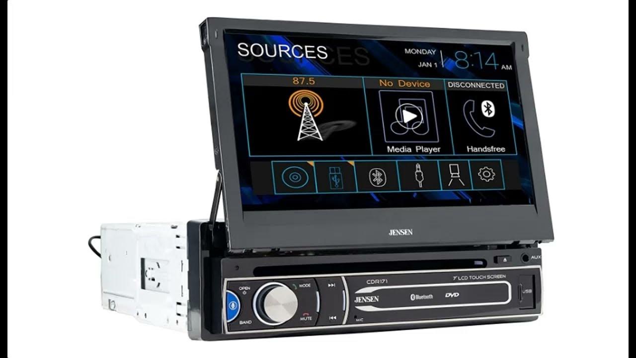 JENSEN CDR171 7 inch AM/FM Motorized Flip Out LED Media Touch